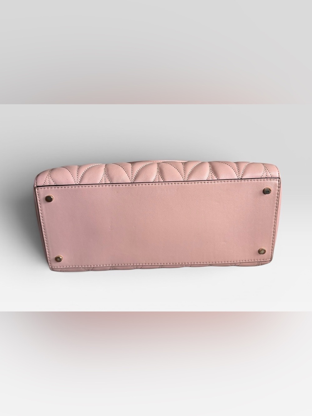 KATE ♠️ SPADE LEATHER Pink Quilted Chain-Handle BAG - Picture 5 of 17